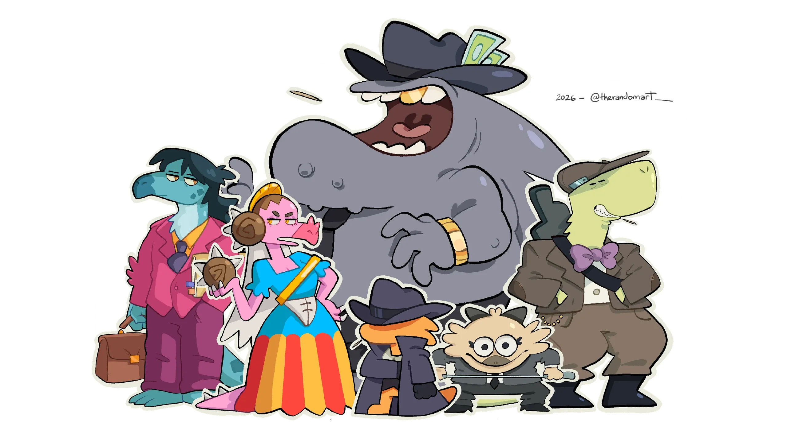 Remulla Games main cast, colour group shot (placeholder)